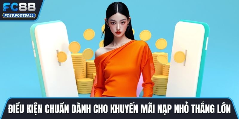 Điều kiện chuẩn dành cho khuyến mãi nạp nhỏ thắng lớn