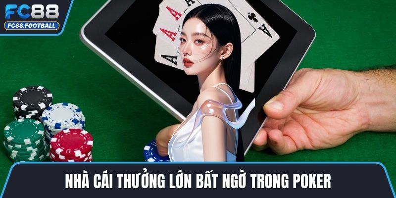 Nhà cái thưởng lớn bất ngờ trong poker