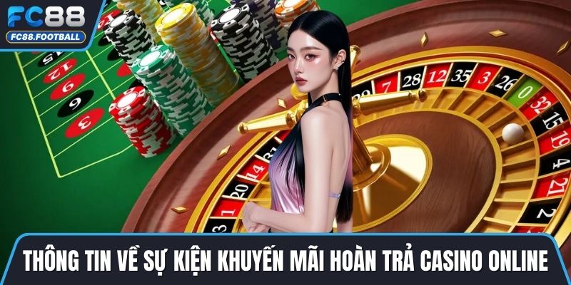 Thông tin về sự kiện khuyến mãi hoàn trả casino online