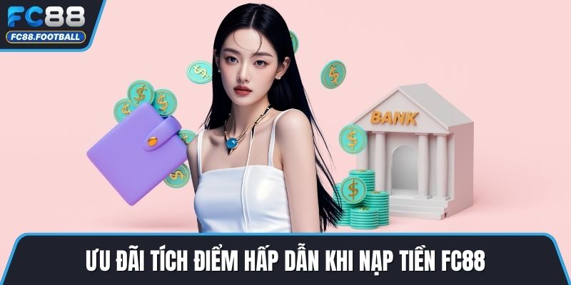 Ưu đãi tích điểm hấp dẫn khi nạp tiền FC88